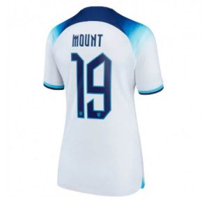 Dames Engeland Mason Mount #19 Thuis tenue WK 2022 Korte Mouw