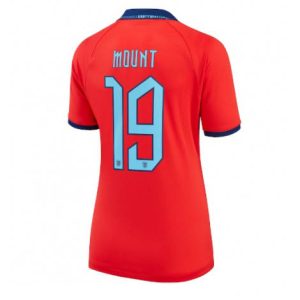 Dames Engeland Mason Mount #19 Uit tenue WK 2022 Korte Mouw