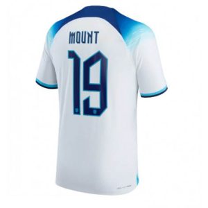 Engeland Mason Mount #19 Thuis tenue Mensen WK 2022 Korte Mouw