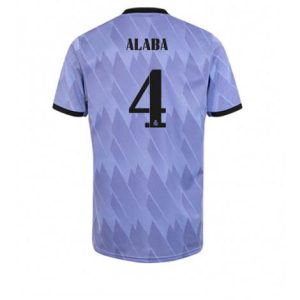 Real Madrid David Alaba #4 Uit tenue Mensen 2022-23 Korte Mouw