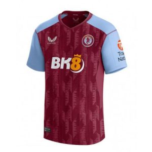 Aston Villa Thuis tenue Mensen 2023-24 Korte Mouw