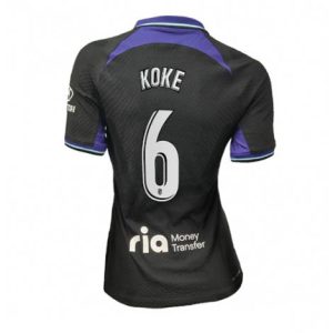 Dames Atletico Madrid Koke #6 Uit tenue 2022-23 Korte Mouw