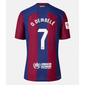 Dames Barcelona Ousmane Dembele #7 Thuis tenue 2023-24 Korte Mouw