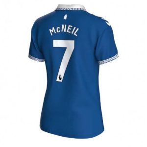 Dames Everton Dwight McNeil #7 Thuis tenue 2023-24 Korte Mouw