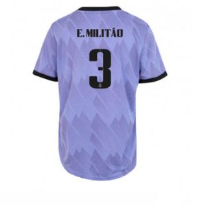 Dames Real Madrid Eder Militao #3 Uit tenue 2022-23 Korte Mouw