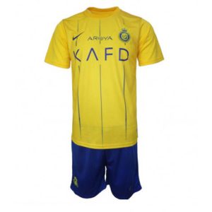 Kids Al-Nassr Thuis tenue 2023-24 Korte Mouw (+ Korte broeken)