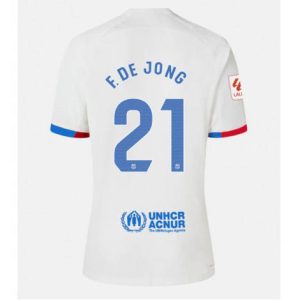 Barcelona Frenkie de Jong #21 Uit tenue Mensen 2023-24 Korte Mouw