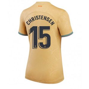 Dames Barcelona Andreas Christensen #15 Uit tenue 2022-23 Korte Mouw