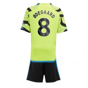 Kids Arsenal Martin Odegaard #8 Uit tenue 2023-24 Korte Mouw (+ Korte broeken)