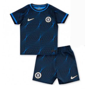 Kids Chelsea Uit tenue 2023-24 Korte Mouw (+ Korte broeken)