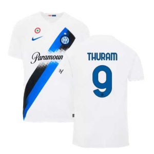 Inter Milan Marcus Thuram #9 Uitshirt 2023-2024 Korte Mouw Voetbalshirts