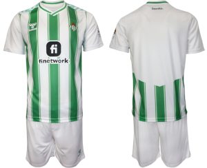 Real Betis Thuisshirt 2023-2024 Korte Mouw (+ Korte broeken) Voetbalshirts