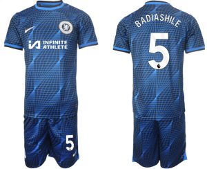 Chelsea Benoit Badiashile #5 Uitshirt 2023/24 Korte Mouw (+ Korte broeken) Voetbalshirts