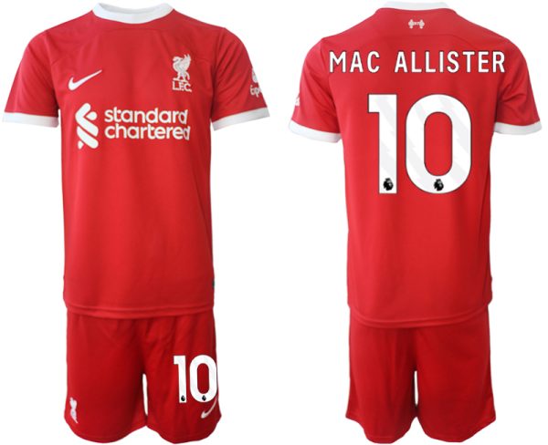 Liverpool Alexis Mac Allister #10 Thuisshirt 2023/24 Korte Mouw (+ Korte broeken) Voetbalshirts