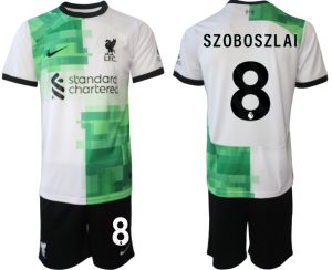 Liverpool Dominik Szoboszlai #8 Uitshirt 2023/24 Korte Mouw (+ Korte broeken) Voetbalshirts