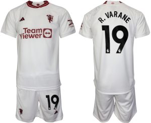 Manchester United Raphael Varane #19 Derde Shirt 2023/24 Korte Mouw (+ Korte broeken) Voetbalshirts