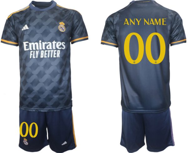 Real Madrid Any Name Uitshirt 2023/24 Voetbalshirts Korte Mouw (+ Korte broeken)