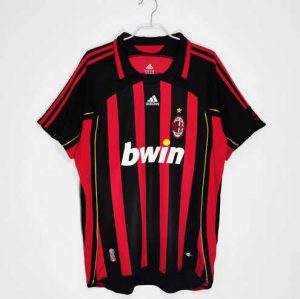 AC Milan 2006/07 Thuis tenue Korte Mouw Retro Voetbalshirts