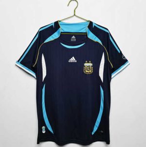 Argentinië 2006 Uit tenue Korte Mouw Klassieke Retro Voetbalshirts