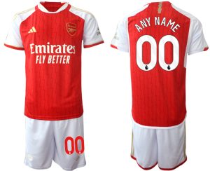 Arsenal Any Name Thuisshirt 2023-24 Mensen Korte Mouw (+ Korte broeken) Voetbalshirts