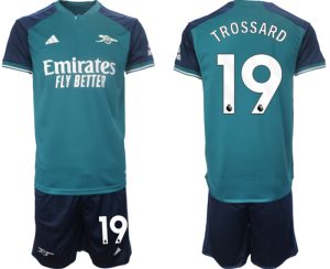 Arsenal Leandro Trossard #19 Derde Shirt 2023-24 Mensen Korte Mouw (+ Korte broeken) Voetbalshirts