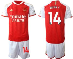 Arsenal Thierry Henry #14 Thuisshirt 2023-24 Mensen Korte Mouw (+ Korte broeken) Voetbalshirts