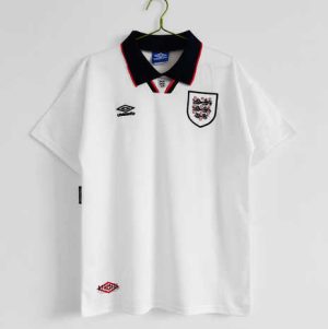 Engeland 1994/95 Thuis tenue Korte Mouw Klassieke Retro Voetbalshirts