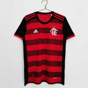 Flamengo 2022 Thuis tenue Korte Mouw Klassieke Retro Voetbalshirts