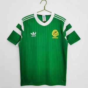 Kameroen 1990 Thuis tenue Korte Mouw Klassieke Retro Voetbalshirts