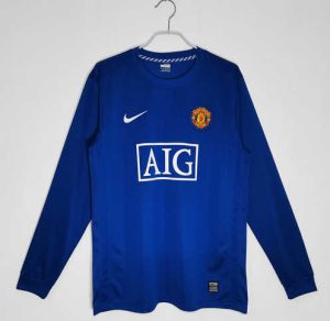 Manchester United 2008/09 Derde tenue Lange Mouwen Klassieke Retro Voetbalshirts