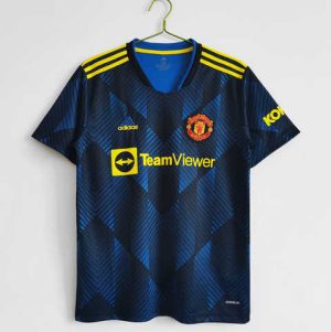 Manchester United 2021/22 Derde tenue Korte Mouw Klassieke Retro Voetbalshirts