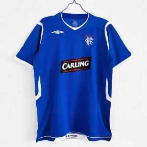 Rangers 2008/09 Thuisshirt Korte Mouw Klassieke Retro Voetbalshirts