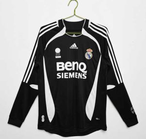 Real Madrid 2006/07 Derde tenue Lange Mouwen Klassieke Retro Voetbalshirts