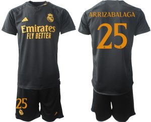 Real Madrid Kepa Arrizabalaga #25 Derde Shirt 2023-24 Mensen Korte Mouw (+ Korte broeken) Voetbalshirts