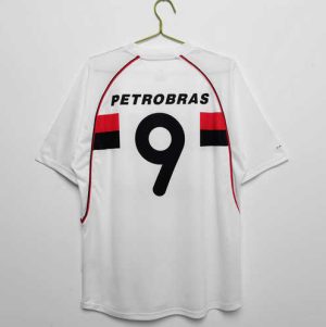 2002 Flamengo #9 Uit tenue Korte Mouw Retro Voetbalshirts