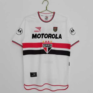 Sao Paulo 2000 Thuis tenue Ronde Nek Korte Mouw Klassieke Retro Voetbalshirts