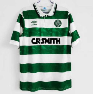 Celtic 1989/91 Thuisshirt Korte Mouw Klassieke Retro Voetbalshirts