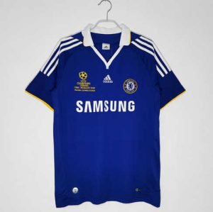 Chelsea 2008/09 Thuisshirt Korte Mouw Klassieke Retro Voetbalshirts