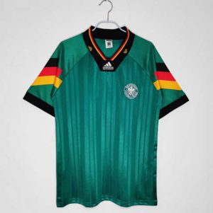 Duitsland EURO 1992 Uitshirt Korte Mouw Klassieke Retro Voetbalshirts