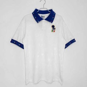 Italië 1994 Uitshirt Korte Mouw Klassieke Retro Voetbalshirts