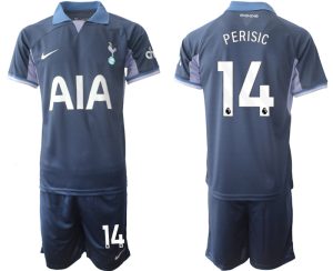 Tottenham Hotspur Ivan Perisic #14 Uitshirt 2023-24 Mensen Korte Mouw (+ Korte broeken) Voetbalshirts