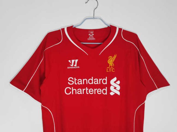 Liverpool 2014/15 Thuisshirt Korte Mouw Klassieke Retro Voetbalshirts-2