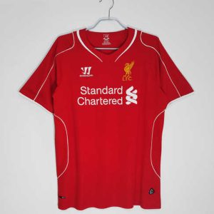 Liverpool 2014/15 Thuisshirt Korte Mouw Klassieke Retro Voetbalshirts