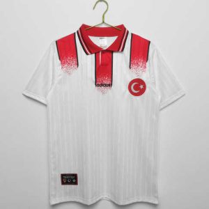 Turkije 1996/98 Uitshirt Korte Mouw Klassieke Retro Voetbalshirts