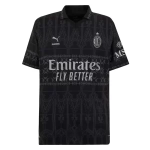 AC Milan Voetbaltenue Fourth Pleasures Dark Thuisshirt 2023-2024 Voetbalshirt met Korte Mouw