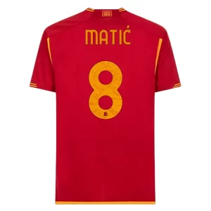 AS Roma Matić #8 Thuisshirt 2023-2024 Voetbalshirt met Korte Mouw