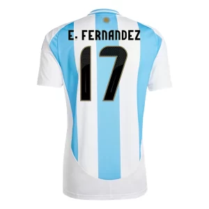 Argentinië Enzo Fernández #17 Thuisshirt Copa América 2024 Voetbalshirts Korte Mouw