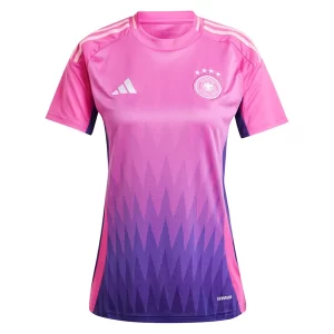 Dames Duitsland Uitshirt EK 2024 Voetbalshirts Korte Mouw