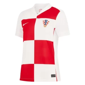 Dames Kroatië Thuisshirt EK 2024 Voetbalshirts Korte Mouw