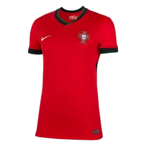 Dames Portugal Thuisshirt EK 2024 Voetbalshirts Korte Mouw